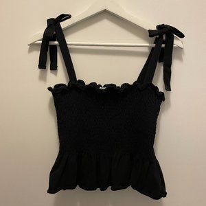 H&M Smocked Top with ties